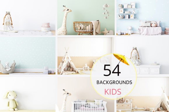 Download Blank Wall Kids Room Mockups - 132 - Mockups Collection