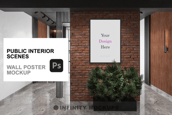 Download Public Interior Room Artwork Mockup - Premium Bundle