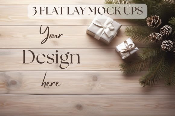Download 3 Flat Lay Mockups Christmas Holiday - Mockups Collection