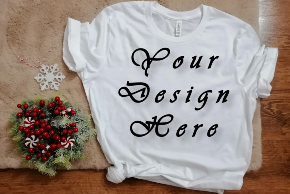 Download Mockups Christmas White T-shirt Picture - Mockups Collection