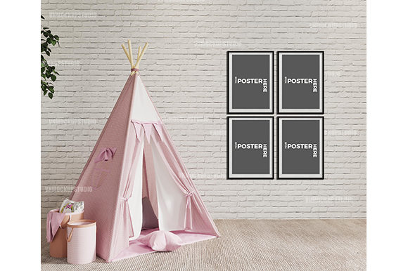 Download Kid Room Mockups, Child Wall Mockup - Mockups Collection
