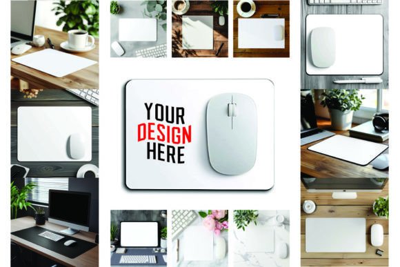 Download Mousepad White Free Mockups Bundle - Mockups Collection